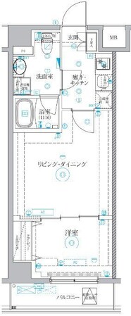 ベルシードアルファ押上イーストの物件間取画像